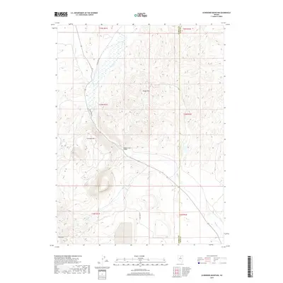 2018 Map of Schroeder Mountain, 2018 Print