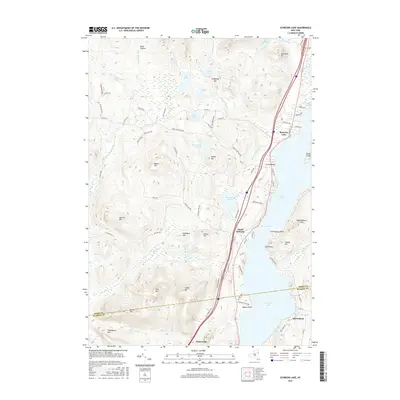 2016 Map of Schroon Lake, 2016 Print