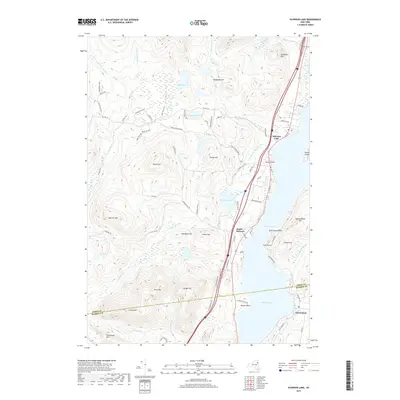 2019 Map of Schroon Lake, 2019 Print
