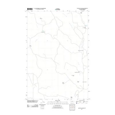 2011 Map of Schultz Coulee, 2011 Print