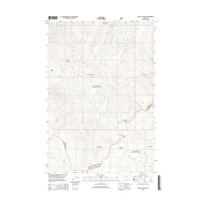 2014 Map of Schultz Saddle, 2014 Print