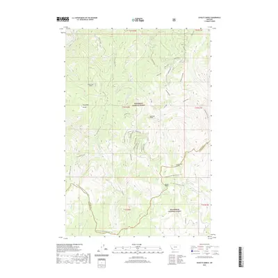 2020 Map of Schultz Saddle, 2020 Print