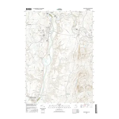 2016 Map of Schuylerville, 2016 Print