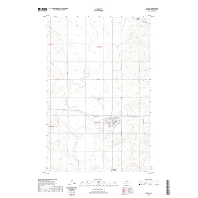 2020 Map of Scobey, 2020 Print