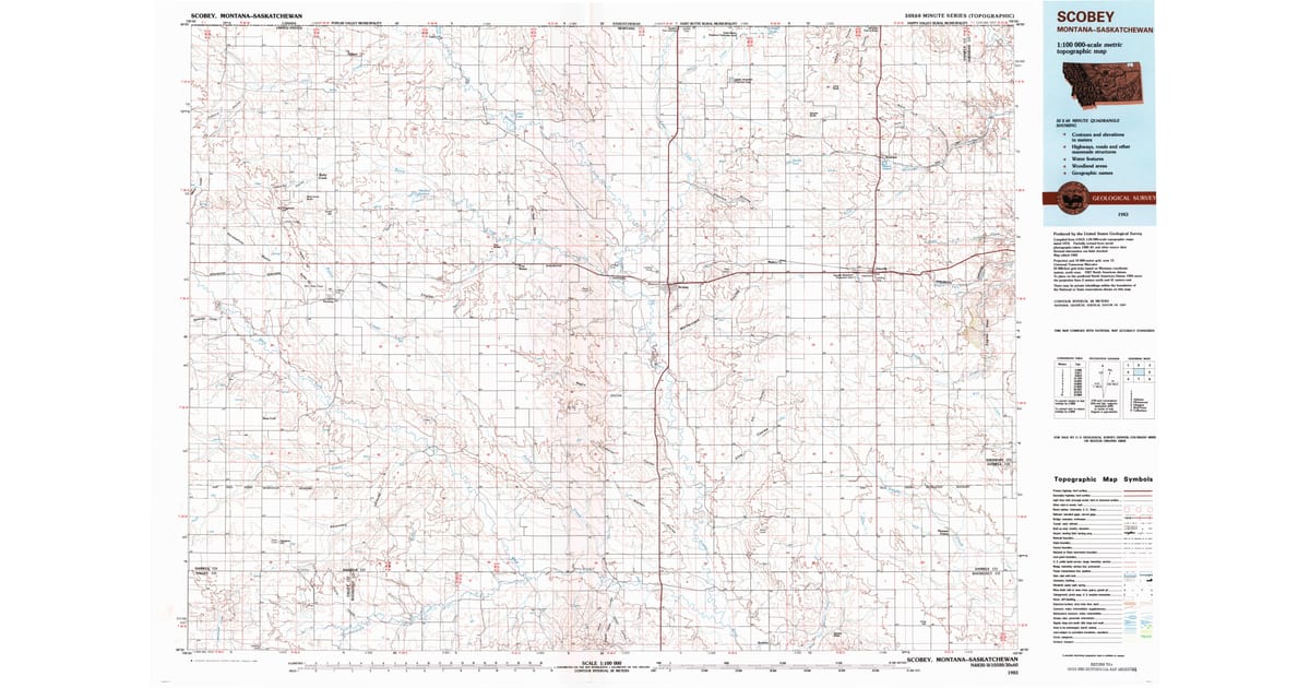 1980s Maps of Navajo, MT | Pastmaps