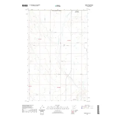 2020 Map of Scobey NW, 2020 Print