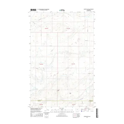 2017 Map of Scoffin Butte, 2017 Print