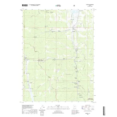 2020 Map of Scofield, 2020 Print