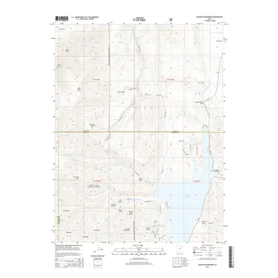 2014 Map of Scofield Reservoir, 2014 Print