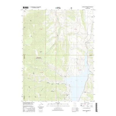 2017 Map of Scofield Reservoir, 2017 Print