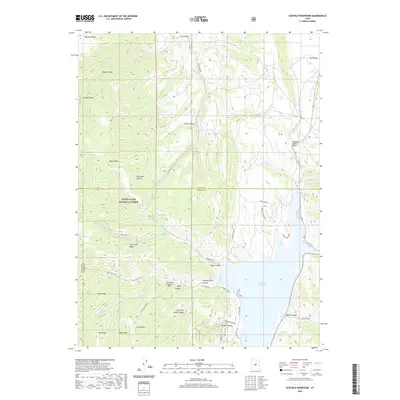 2020 Map of Scofield Reservoir, 2020 Print