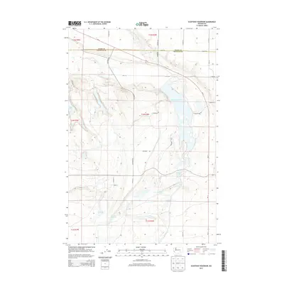 2013 Map of Scooteney Reservoir, 2013 Print