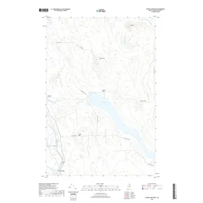 2018 Map of Scopan Lake West, 2018 Print