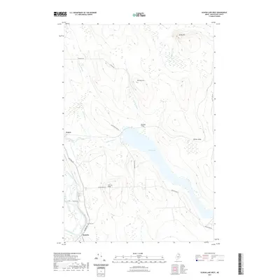 2021 Map of Scopan Lake West, 2021 Print