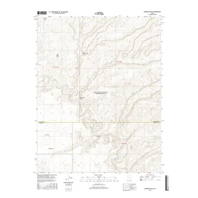 2017 Map of Scorpion Gulch, 2017 Print