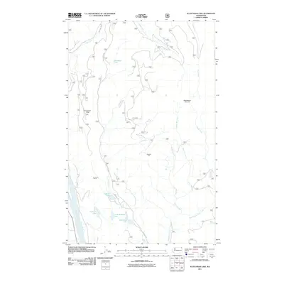 2011 Map of Scotchman Lake, 2011 Print