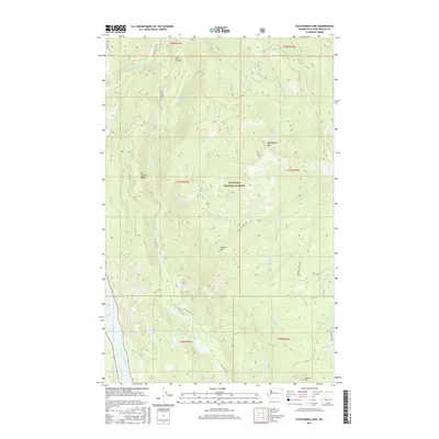 2017 Map of Scotchman Lake, 2017 Print