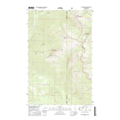 2017 Map of Scotchman Peak, 2017 Print