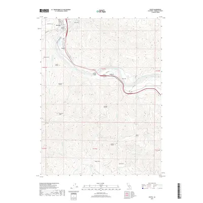 2018 Map of Scotia, 2018 Print