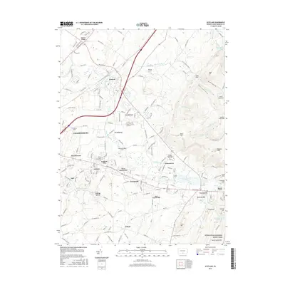 2016 Map of Scotland, 2016 Print