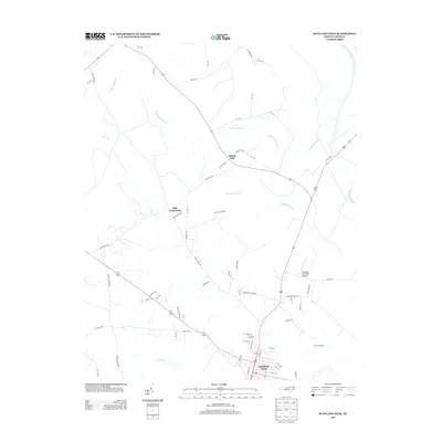 2013 Map of Scotland Neck, 2013 Print
