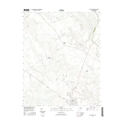 2016 Map of Scotland Neck, 2016 Print