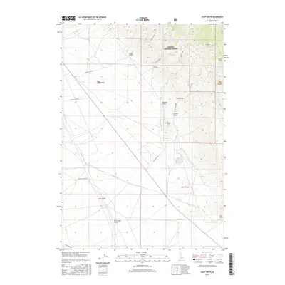 2017 Map of Scott Butte, 2017 Print