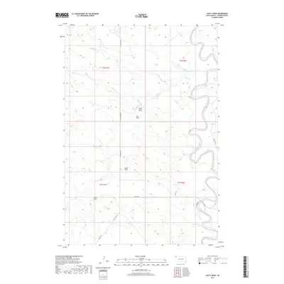 2017 Map of Scott Creek, 2017 Print
