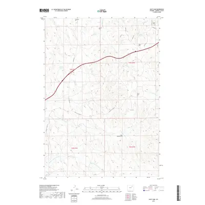 2018 Map of Scott Dam, 2018 Print