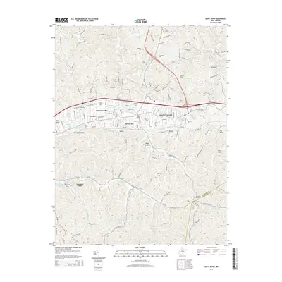 2014 Map of Scott Depot, 2014 Print