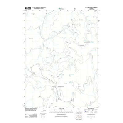 2012 Map of Scott Mountain, 2012 Print