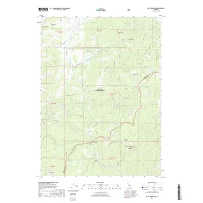 2018 Map of Scott Mountain, 2018 Print