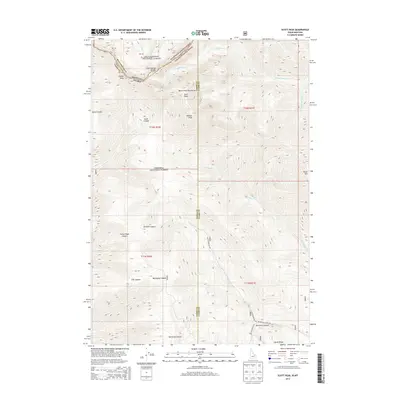 2013 Map of Scott Peak, 2013 Print