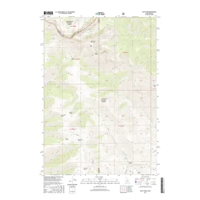 2017 Map of Scott Peak, 2017 Print