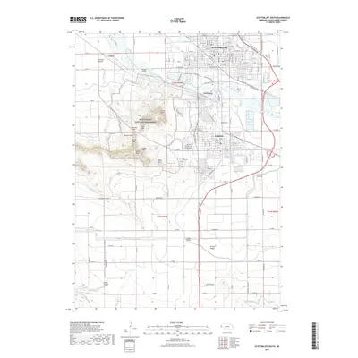 2017 Map of Scottsbluff South, 2017 Print