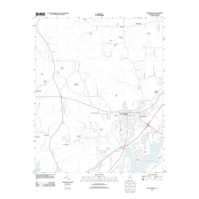 2011 Map of Scottsboro, 2011 Print