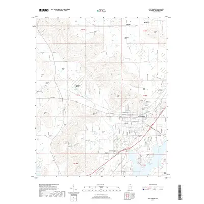 2018 Map of Scottsboro, 2018 Print