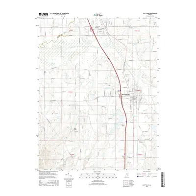 2016 Map of Scottsburg, 2016 Print