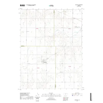 2018 Map of Scottsville, 2018 Print
