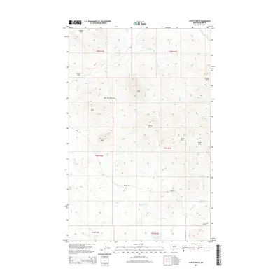2014 Map of Scotty Butte, 2014 Print