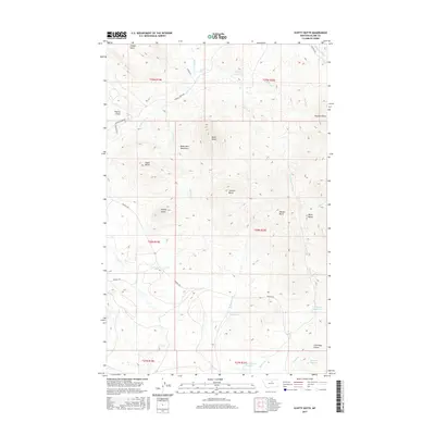2017 Map of Scotty Butte, 2017 Print