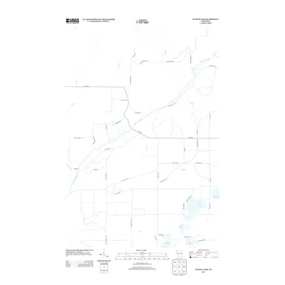 2013 Map of Scovils Lake, 2013 Print