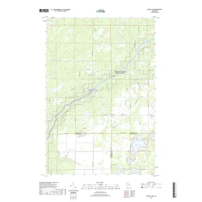 2019 Map of Scovils Lake, 2019 Print