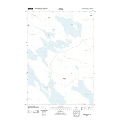 2011 Map of Scraggly Lake, 2011 Print