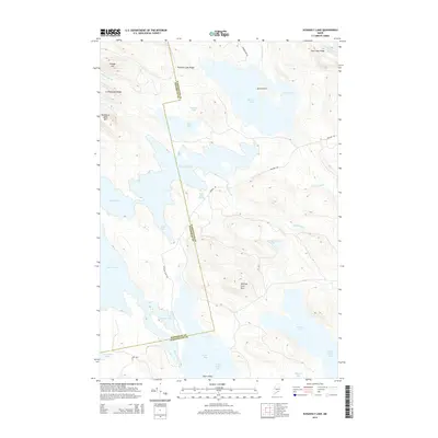 2014 Map of Scraggly Lake, 2014 Print