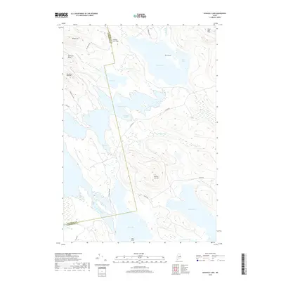 2018 Map of Scraggly Lake, 2018 Print