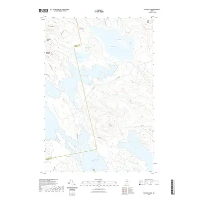 2021 Map of Scraggly Lake, 2021 Print