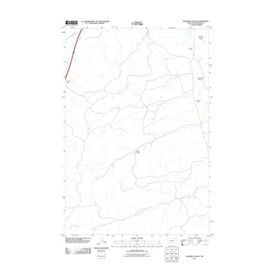 2011 Map of Scraper Coulee, 2011 Print
