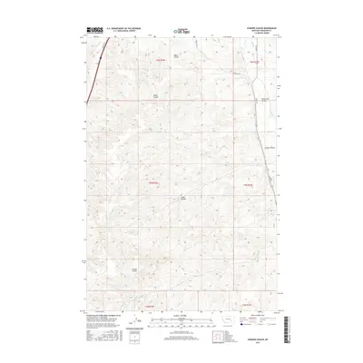 2017 Map of Scraper Coulee, 2017 Print