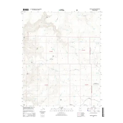 2014 Map of Scratch Canyon, 2014 Print